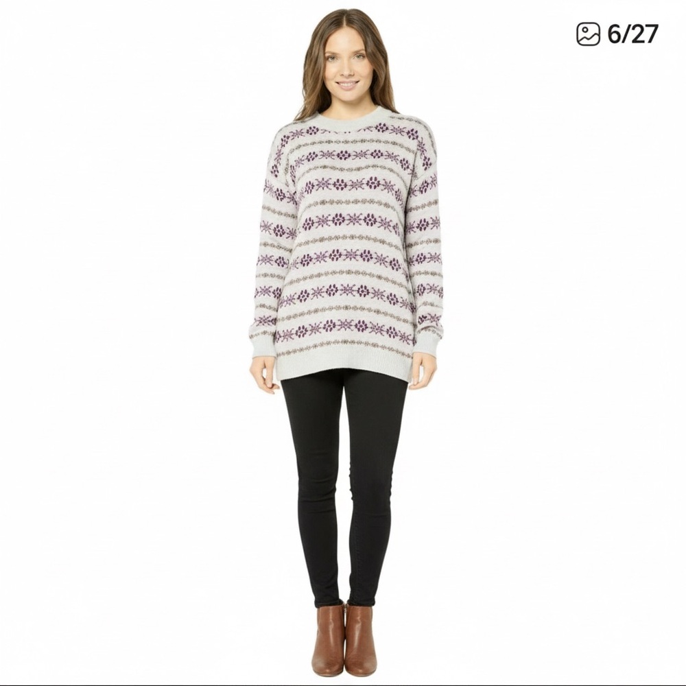 Lauren Ralph Lauren SP Crewneck Fair Isle Sweater